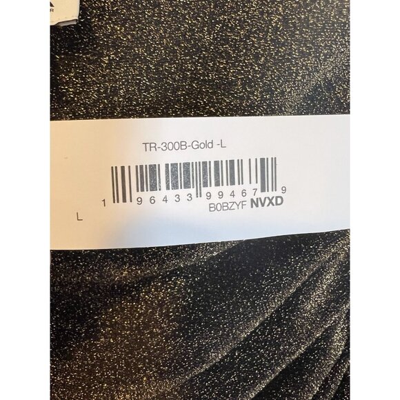 TEREA By Andrea Pitter Emiliana Gold One Shoulder Metallic Ruched Top Large NWT - Picture 9 of 13